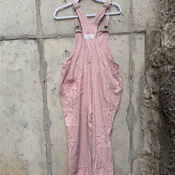 Pink Linin Overalls - Picture 2 of 4
